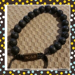 RG&B lava stone bracelet.
